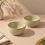 Echo Katori with warm ivory finish and subtle detailing by OZAY Living
