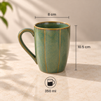 Harmony porcelain mug set of 2 with handcrafted finish by Ozay Living