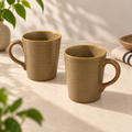 Alden ceramic mug with earthy glazed finish and rounded handle by OZAY Living