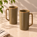 Dune Grande Mug Set of 2 by Ozay Living, large porcelain coffee mugs with a minimalist design