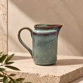 Luma ceramic serving jug with pouring spout and handle by OZAY Living