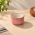 OZAY Living Rose Dip Cup set of three pink ceramic dipping cups for sauces and condiments