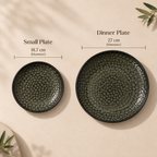 Pebble ceramic dinner plates with textured earthy finish by OZAY Living
